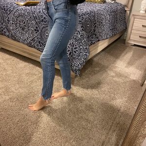 Zara Denim jeans with embellishments on side